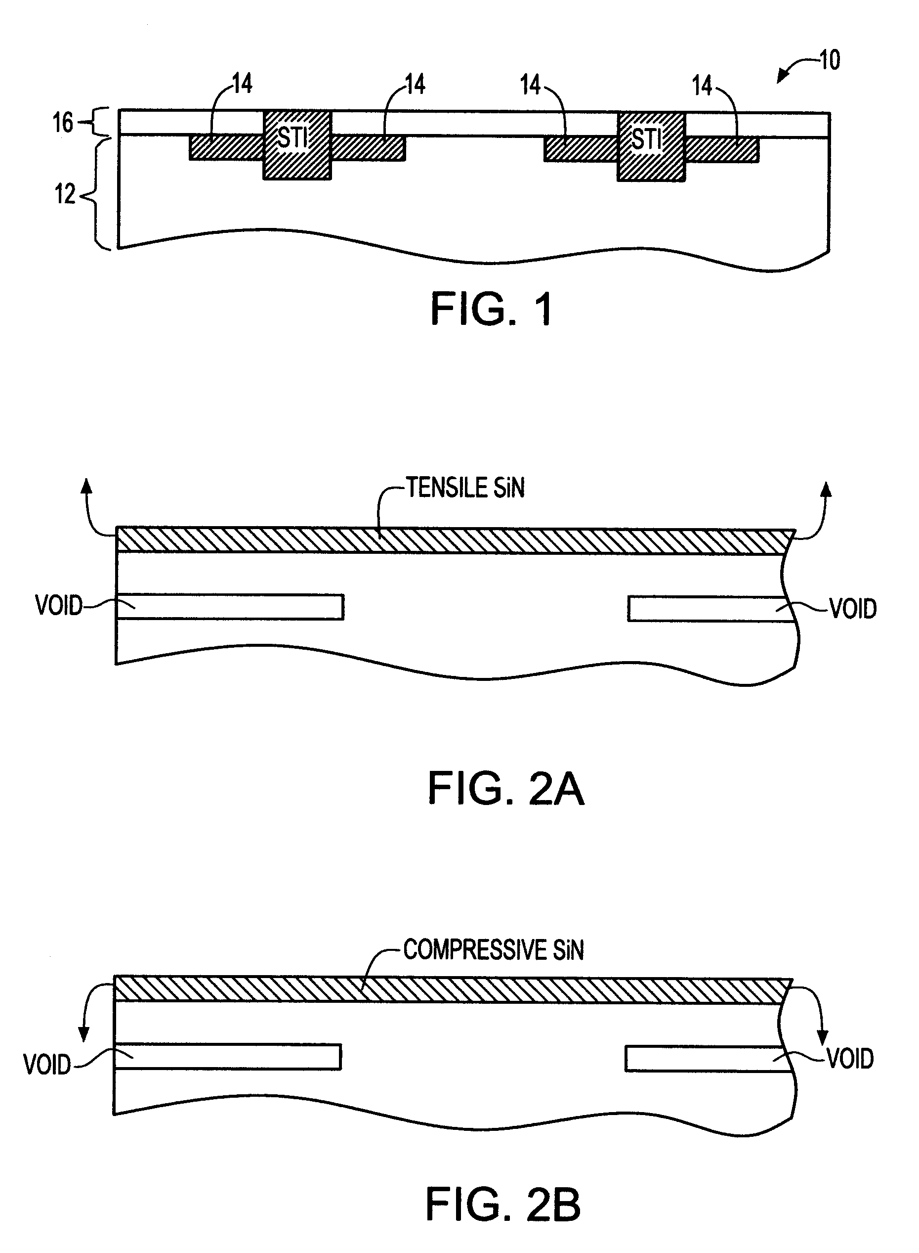 Stress engineering using dual pad nitride with selective SOI device architecture