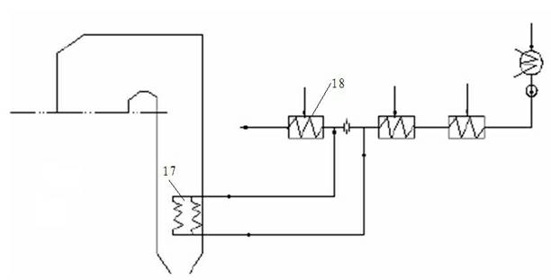 Exhaust gas waste heat recovery and emission reduction comprehensive application system for coal-fired boiler in thermal power plant