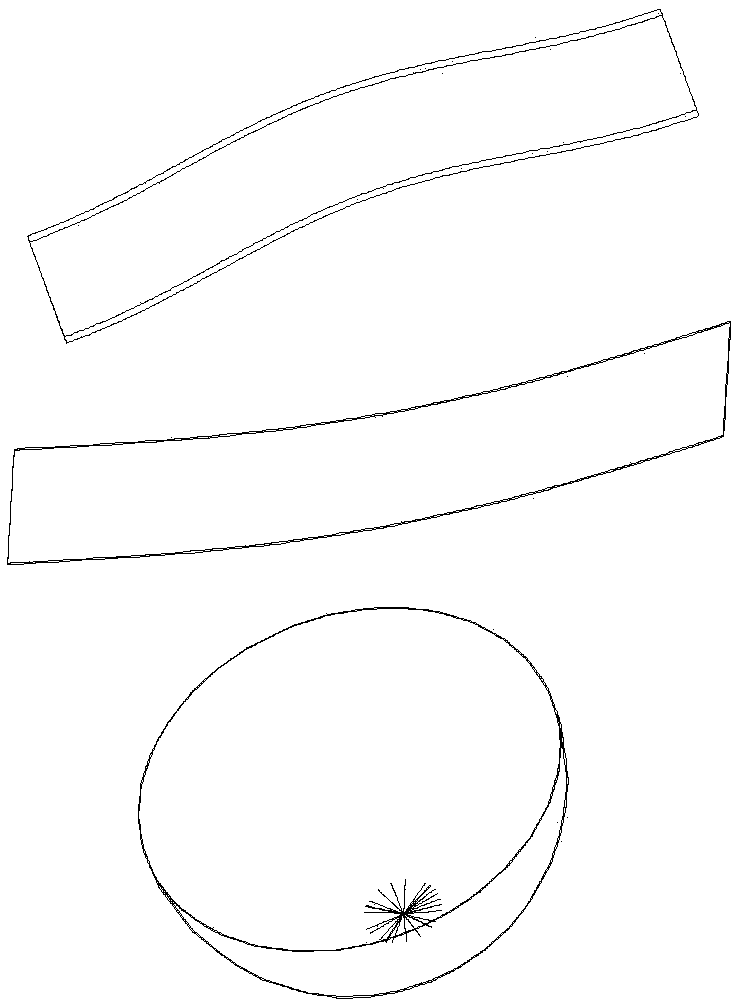 LED (Light Emitting Diode) lens design method for non-planar uniform illumination