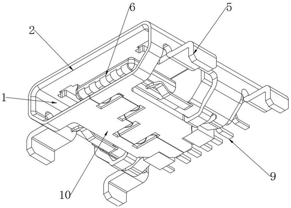 A micro USB connector with detection function