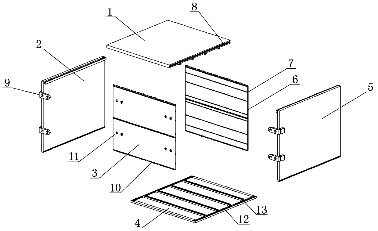 Detachable logistics container convenient to store