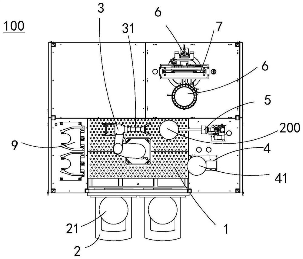 Wafer type product electroplating feeding and discharging equipment