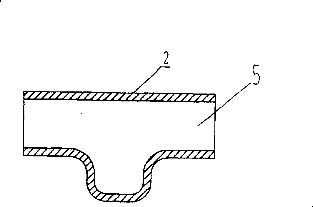 Preparation method of Y-shaped hot-pressed three-way pipe fitting