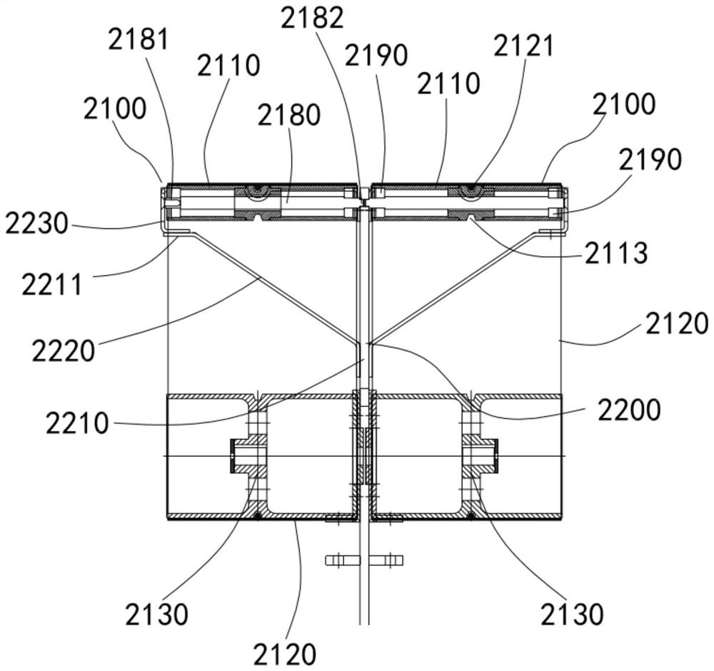 Partition control conveying device, article separating system and assembling method of partition control conveying device