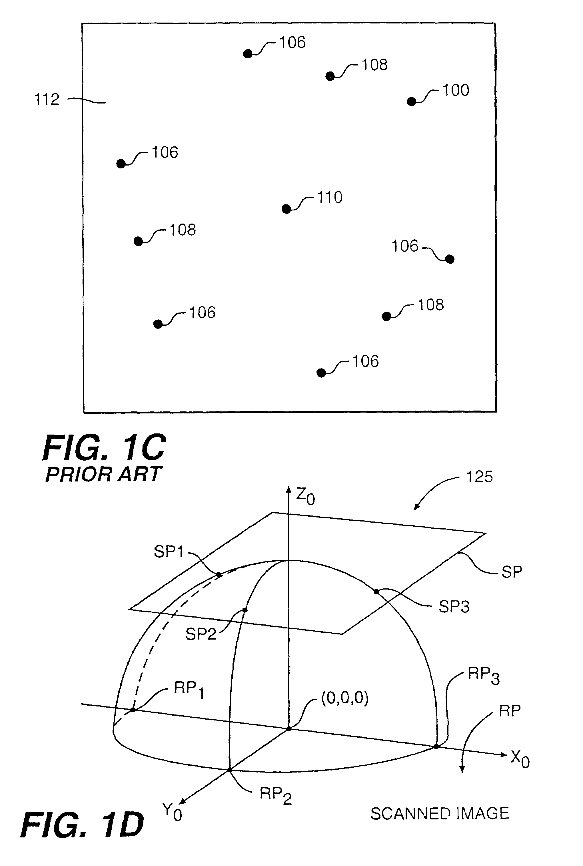 System for indicating the position of a surgical probe within a head on an image of the head