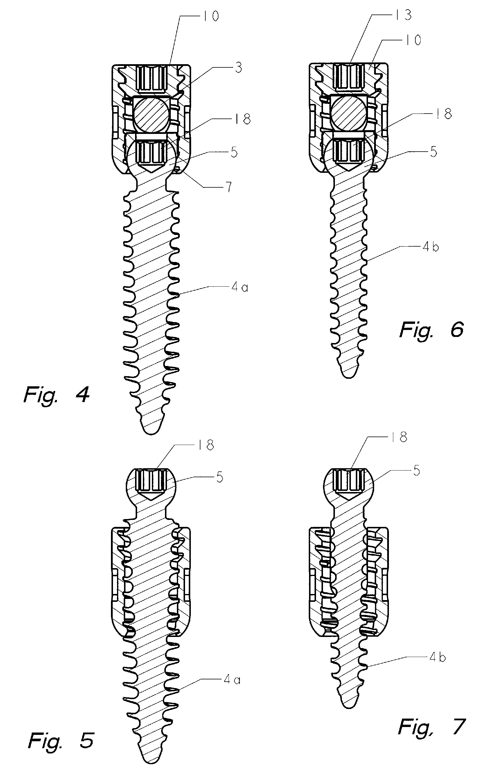 Polyaxial bone screw