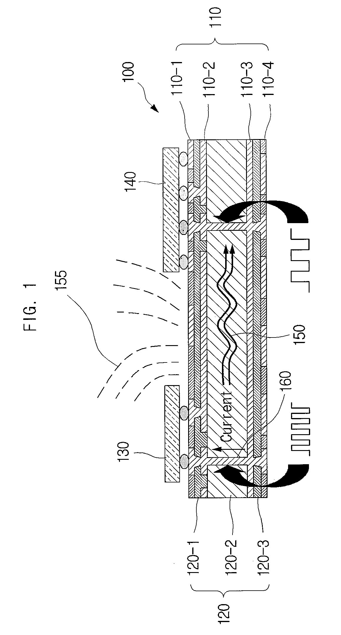 Electromagnetic bandgap structure and printed circuit board