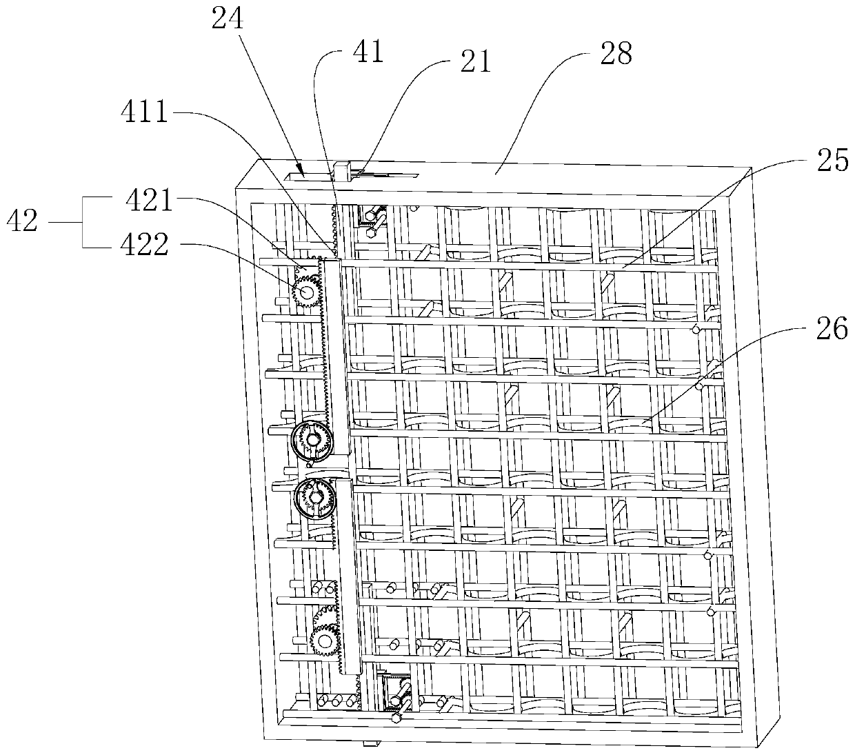 Concrete protective door and production process thereof