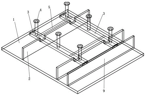 Installation method for conduits of contact rails of magnetism suspension track beams and positioning mold for conduits