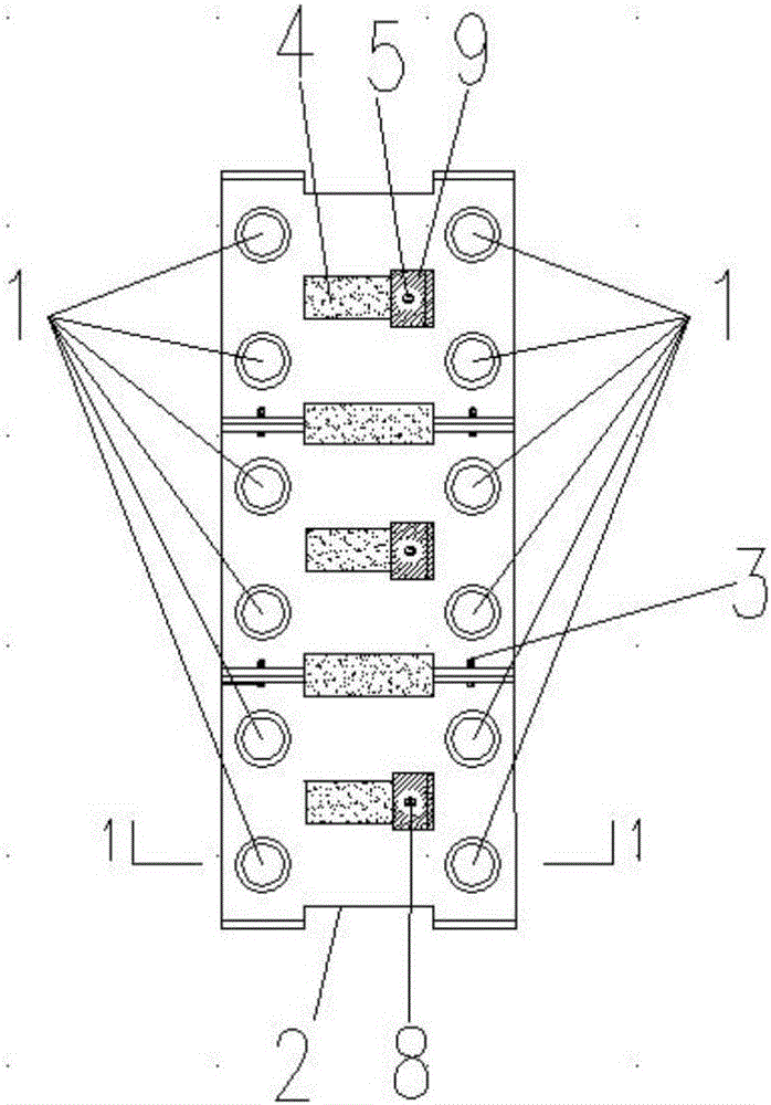 Foundation pit supporting method for ground tube pile anchor frame