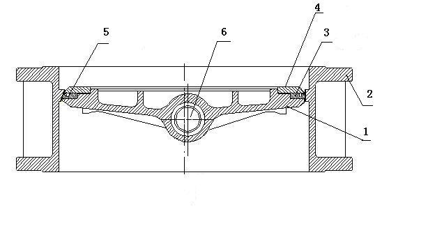 Three-eccentric metallic hard sealed butterfly valve