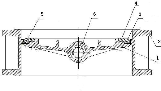 Three-eccentric metallic hard sealed butterfly valve