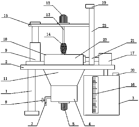 Anesthetic mask cleaning device for anesthesiology department