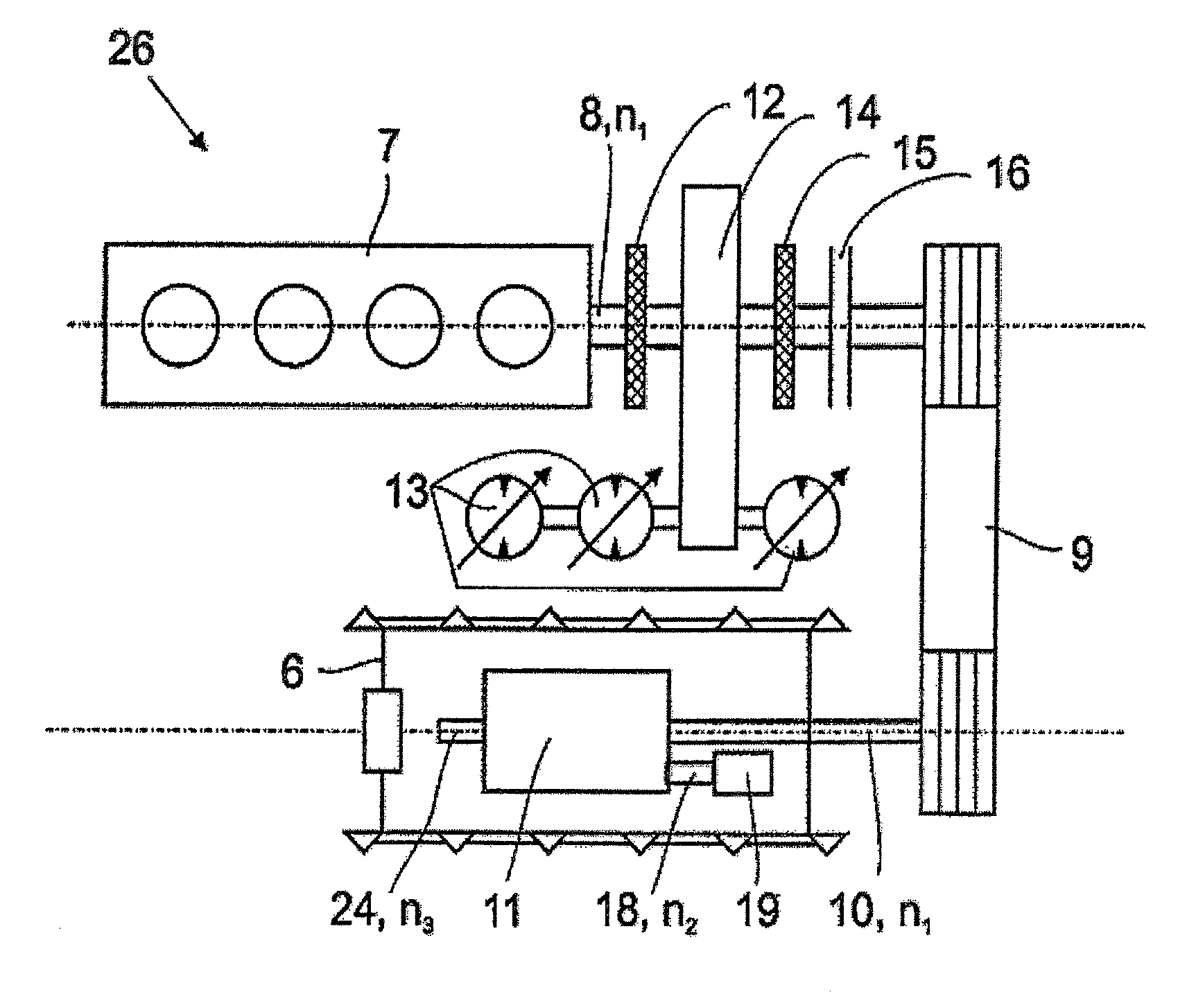 Driving Device In A Self-Propelled Construction Machine And Method For Setting A Speed Ratio In Such A Driving Device