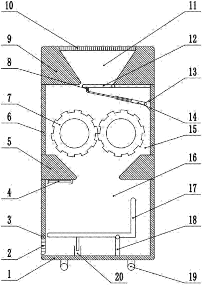 Medical plastic garbage treating device