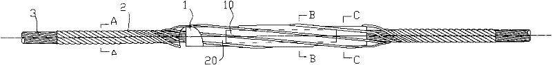 Reinforced wire connection device