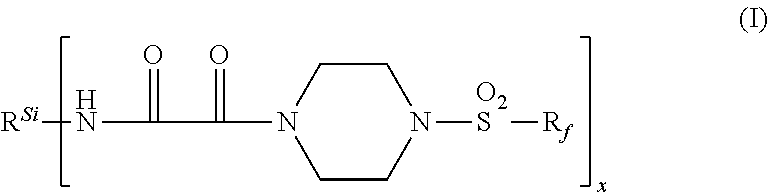 Fluorochemical piperazine carboxamides