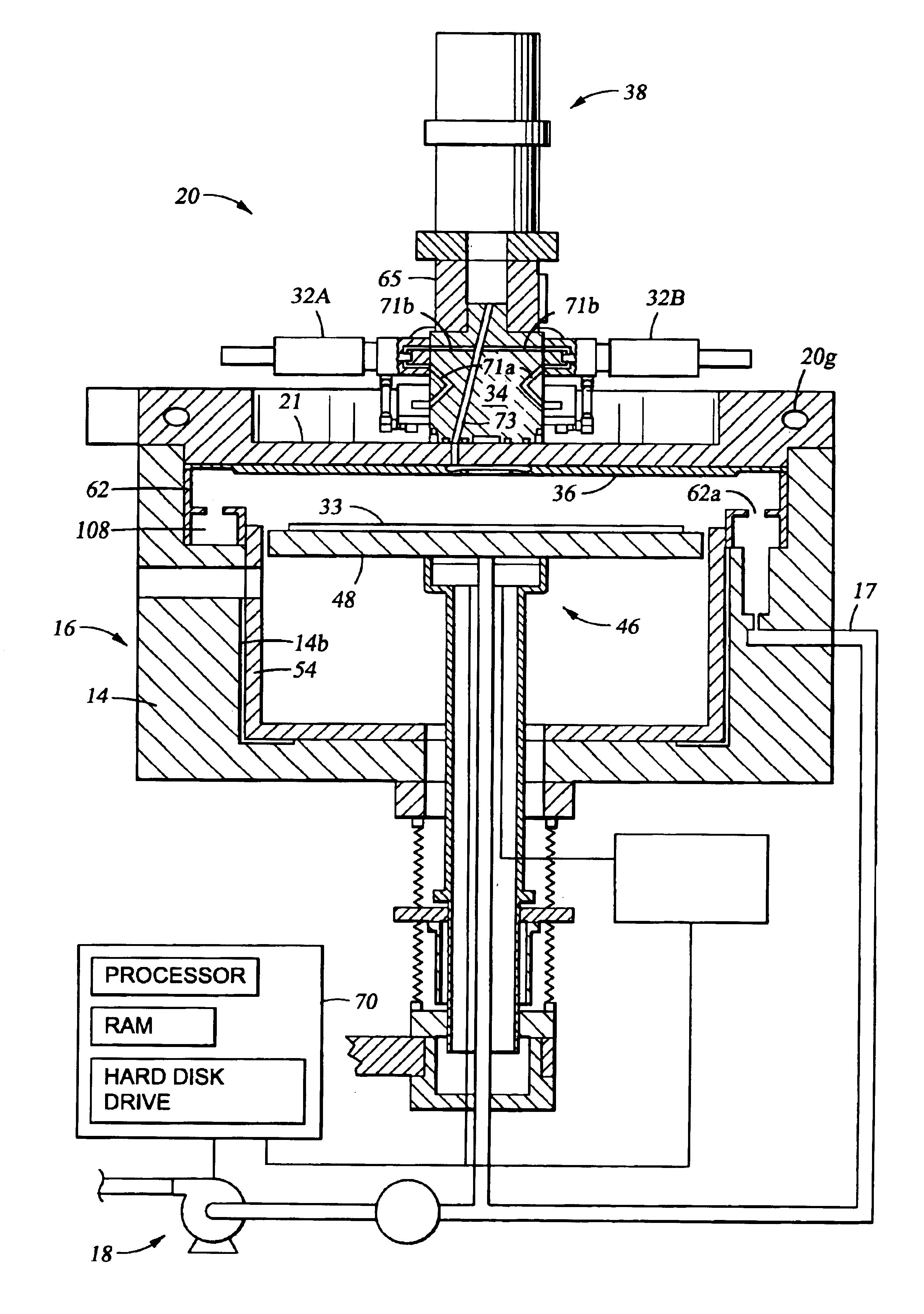 Simultaneous cyclical deposition in different processing regions