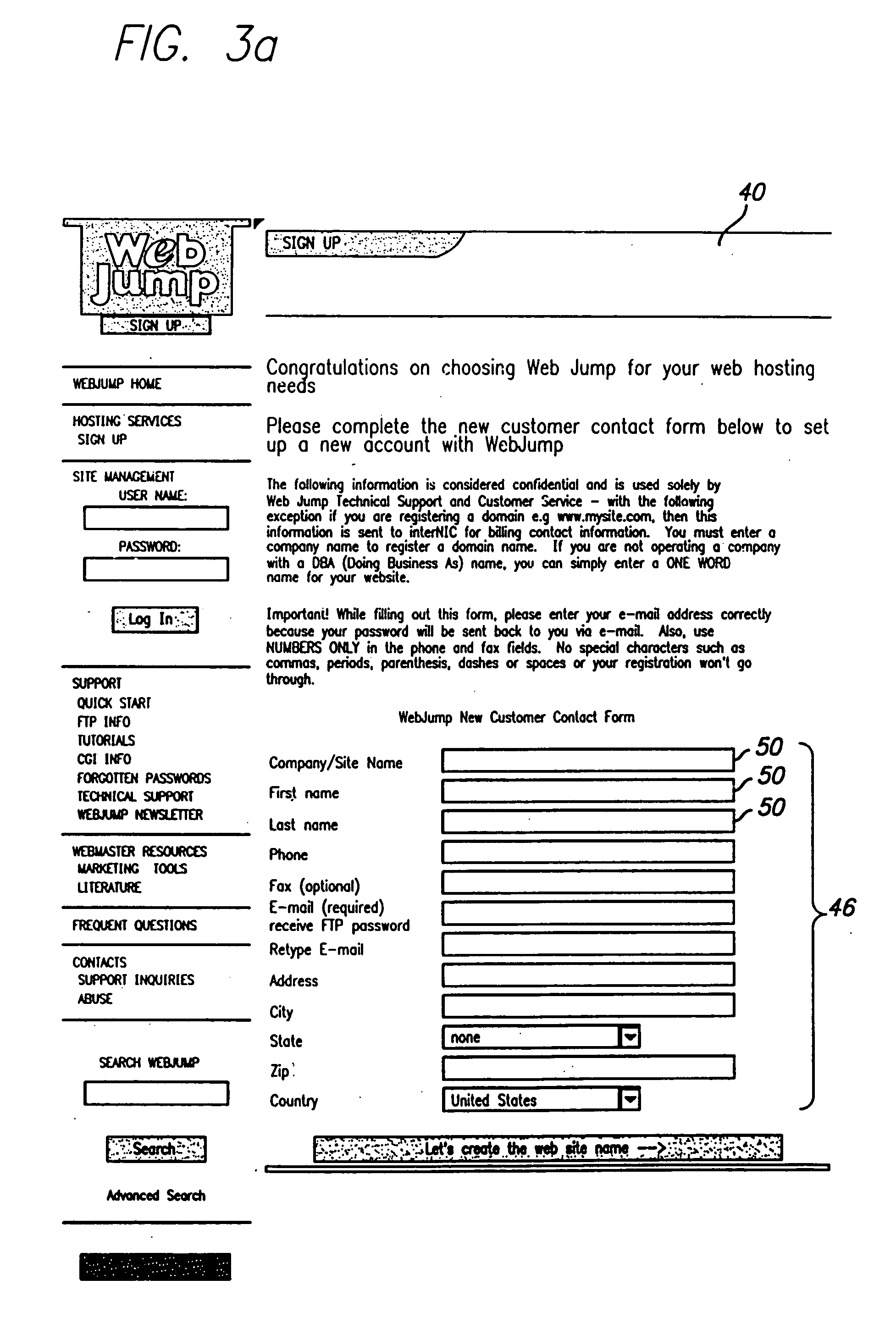 Method and system for redirecting a request to a server selected domain