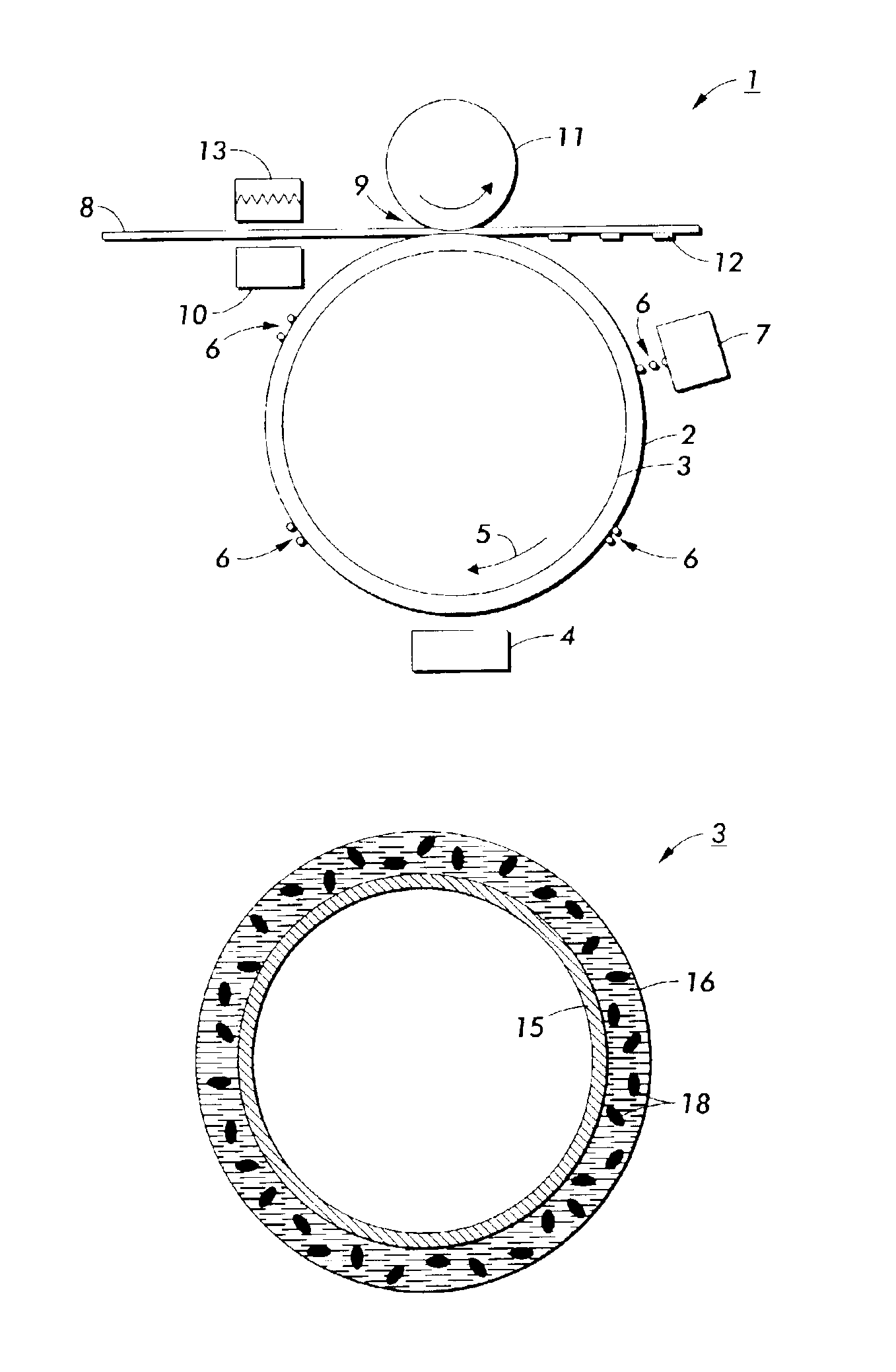 Phase change ink imaging component with nano-size filler