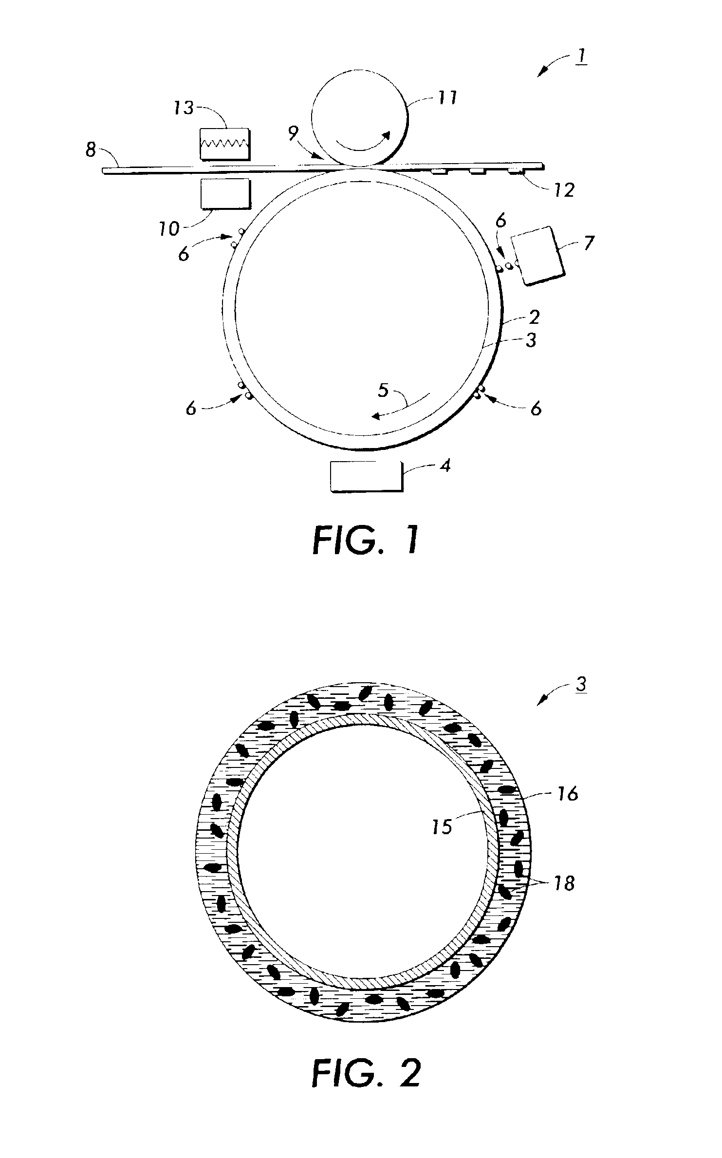 Phase change ink imaging component with nano-size filler