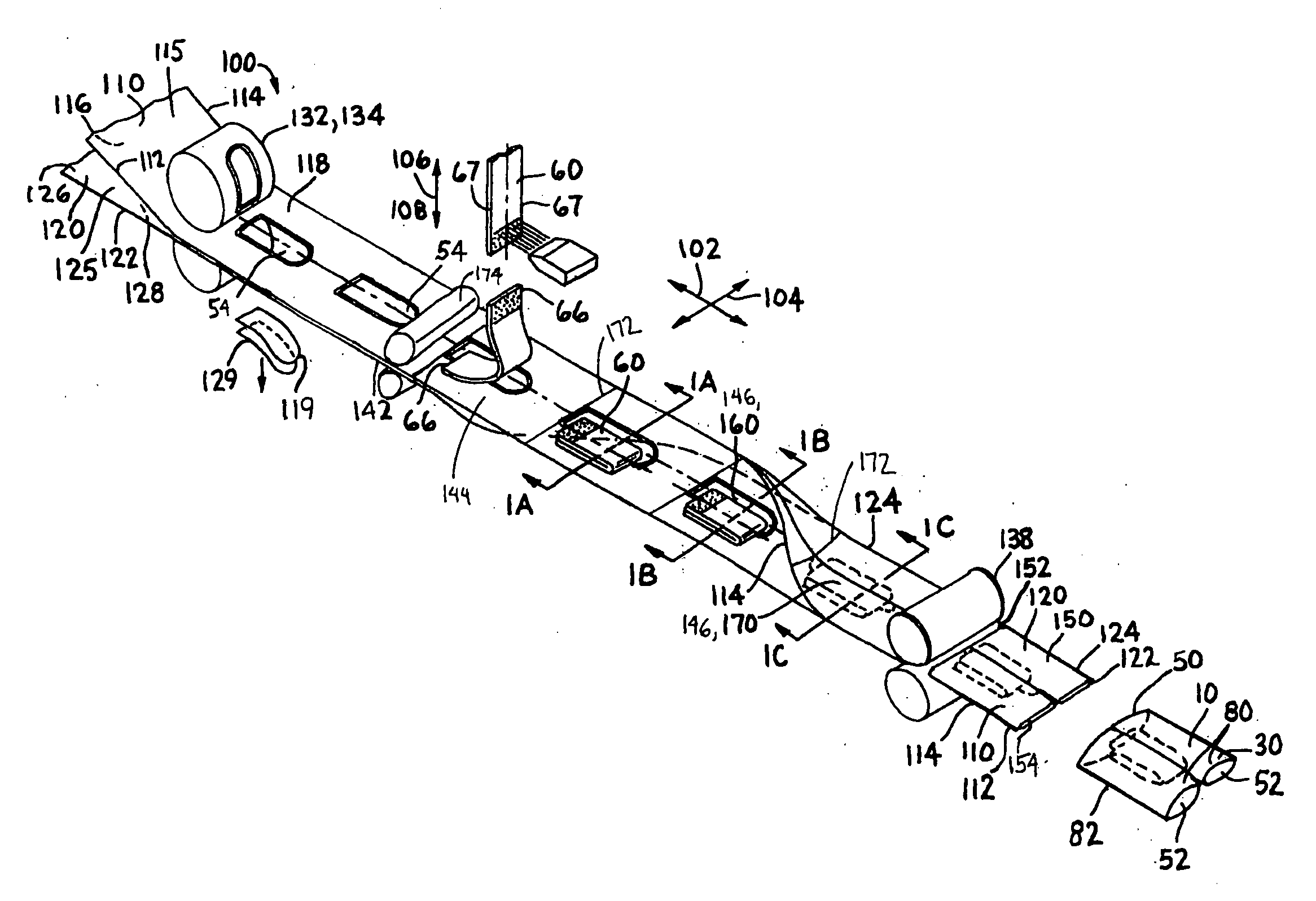 Process for separating a product web into discrete products