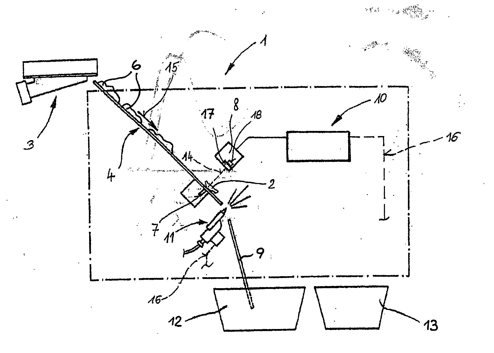 Method for detecting and sorting glass