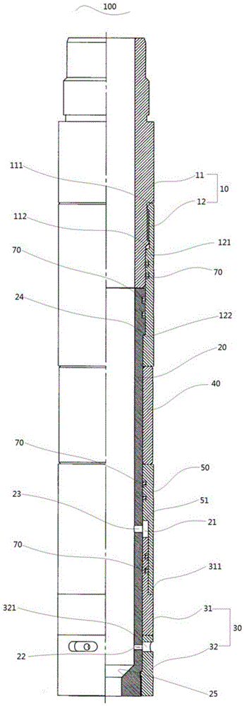 Injection device used for high-pressure water well