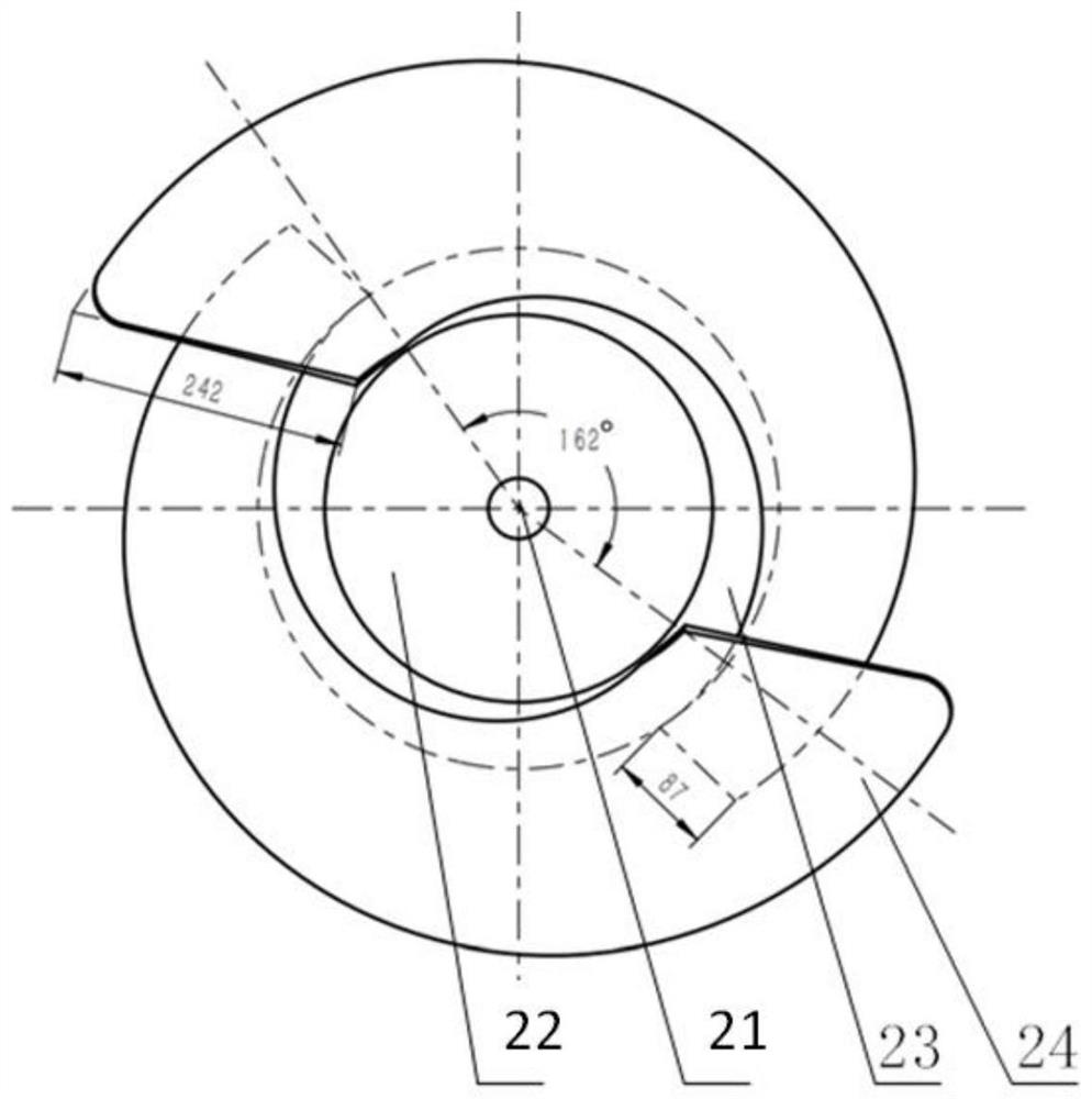 Full-wrap-angle threshing and separating device and threshing method