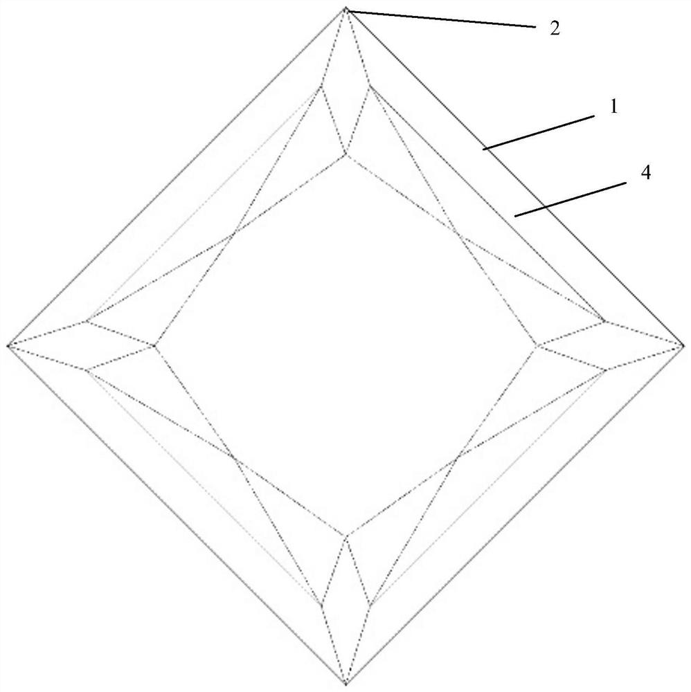 Diamond cutting method and diamond