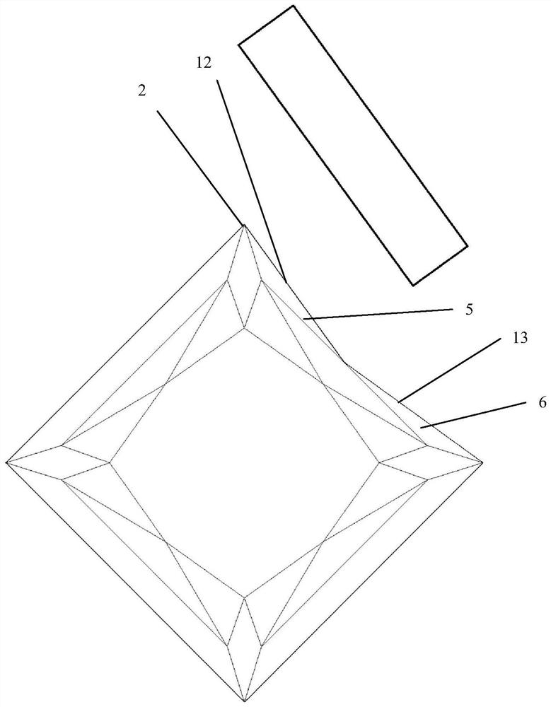 Diamond cutting method and diamond