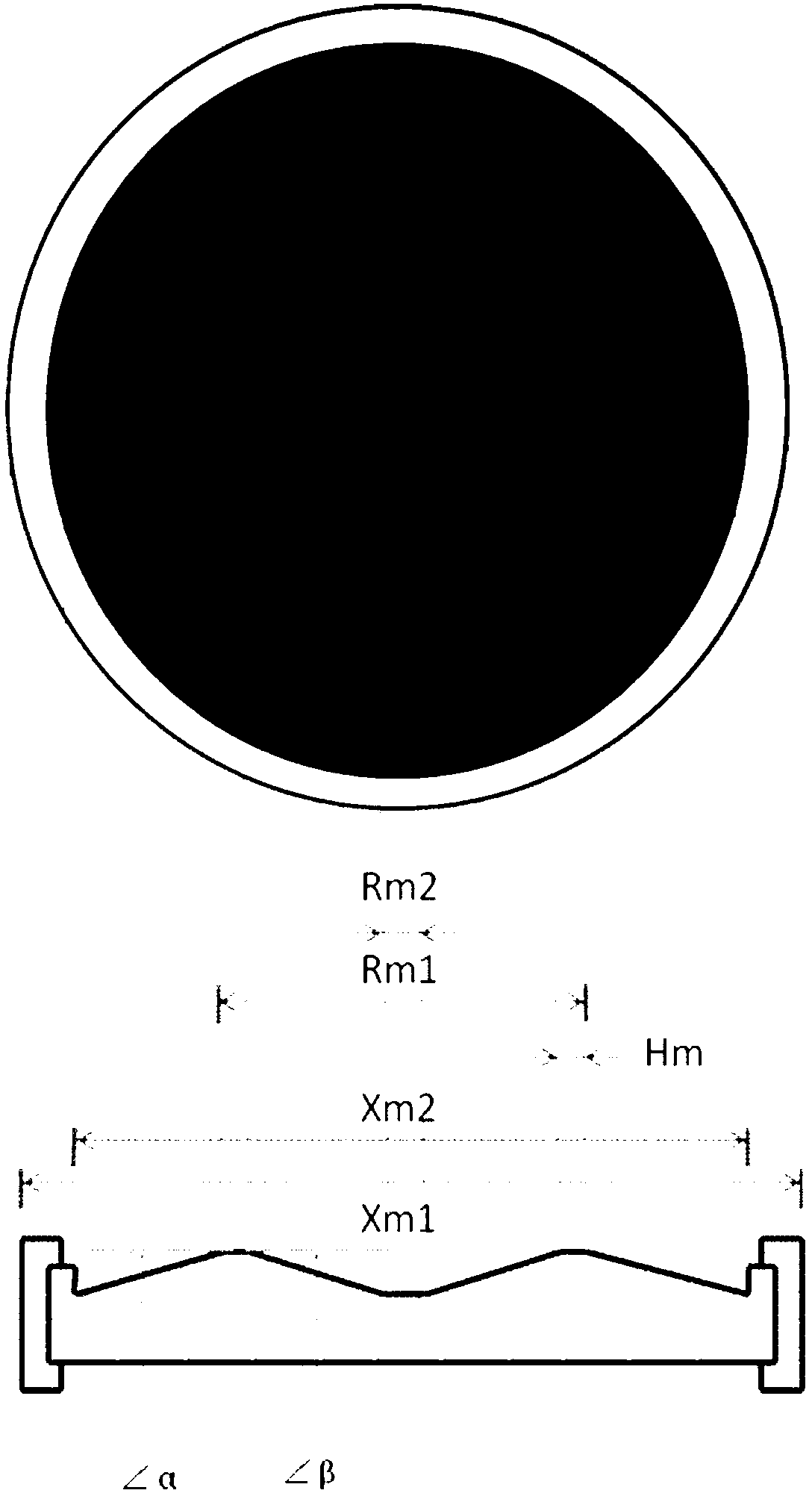 Crosswise heterogeneous electron irradiation method of improving global completion table (GCT) chip safe working area