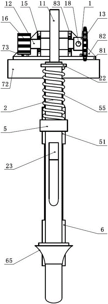 A post-valve corn precision direct insertion hole planting device