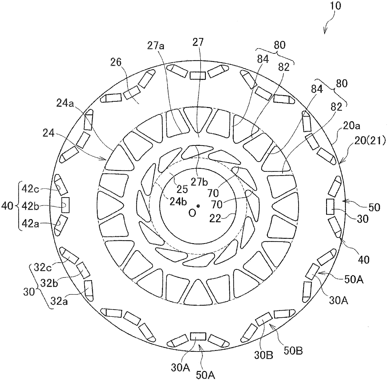 Rotor for rotating electric machine