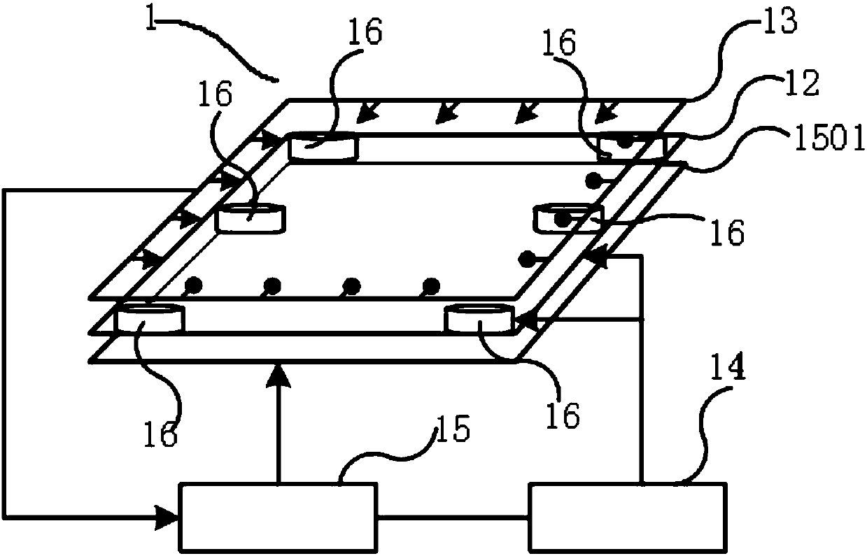 Electrostatic force and vibration combined tactile representation method and device