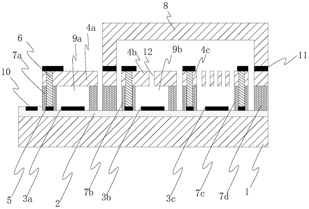 MEMS (Micro-Electro-Mechanical System) pressure sensor-MEMS inertial sensor integrated structure