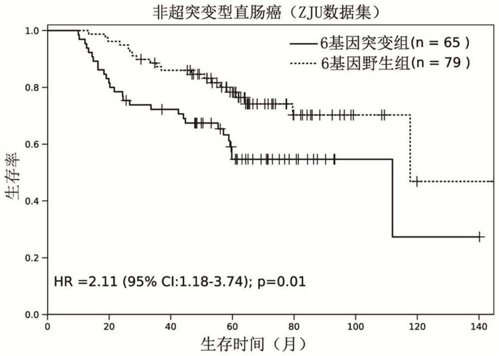 A set of genes for molecular typing of non-hypermutated rectal cancer and their applications