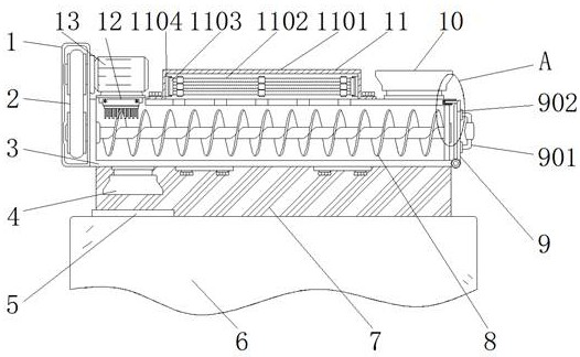 Asphalt material conveying system