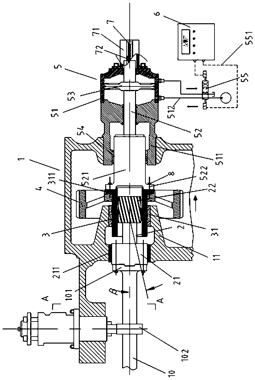 Diesel engine variable injection timing adjusting device