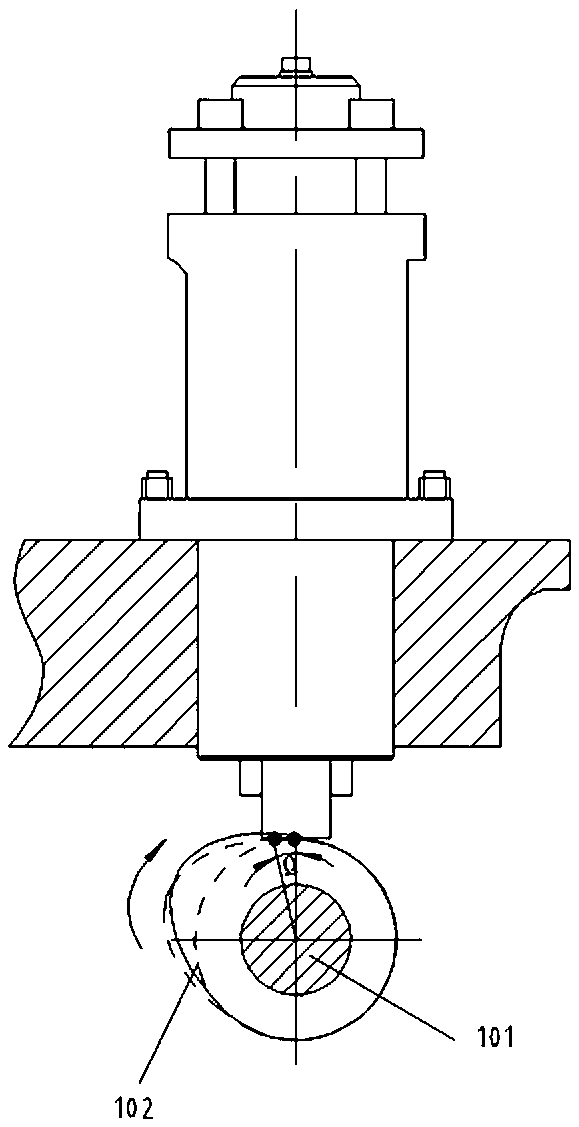 Diesel engine variable injection timing adjusting device