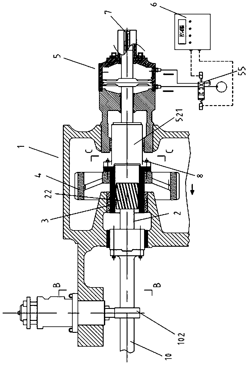 Diesel engine variable injection timing adjusting device