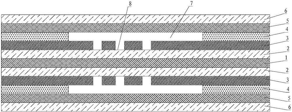 Inner layer windowing multilayer flexible circuit board cover removing method