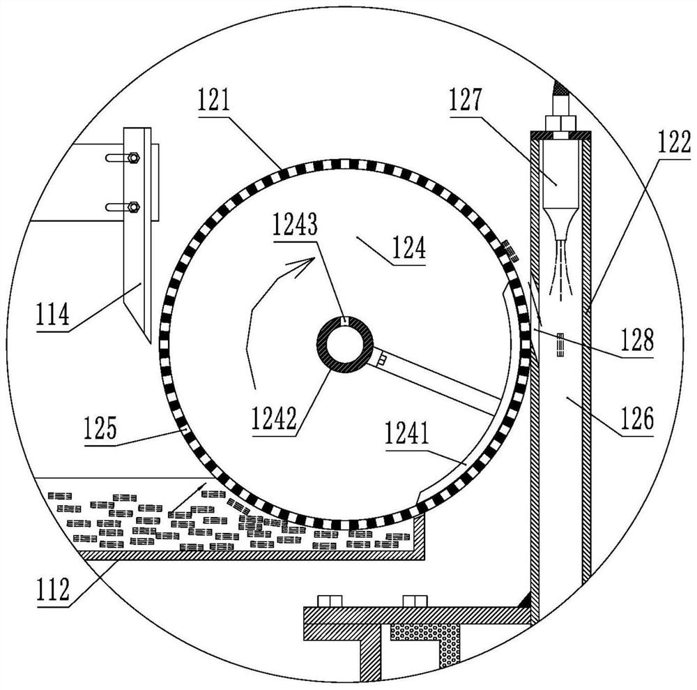 Mica production equipment with leftover material recovery treatment