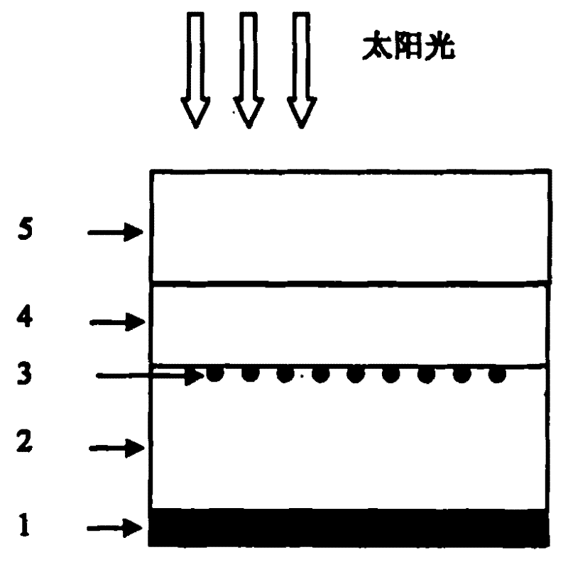 Monolayer organic solar cell and preparation method thereof