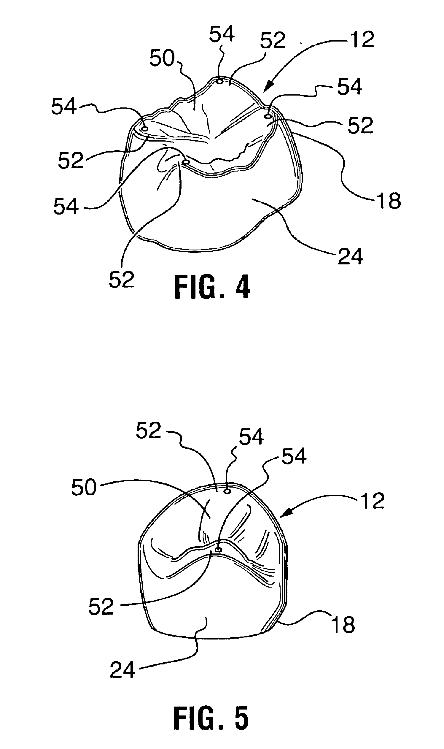 Temporary and semi-permanent dental crowns