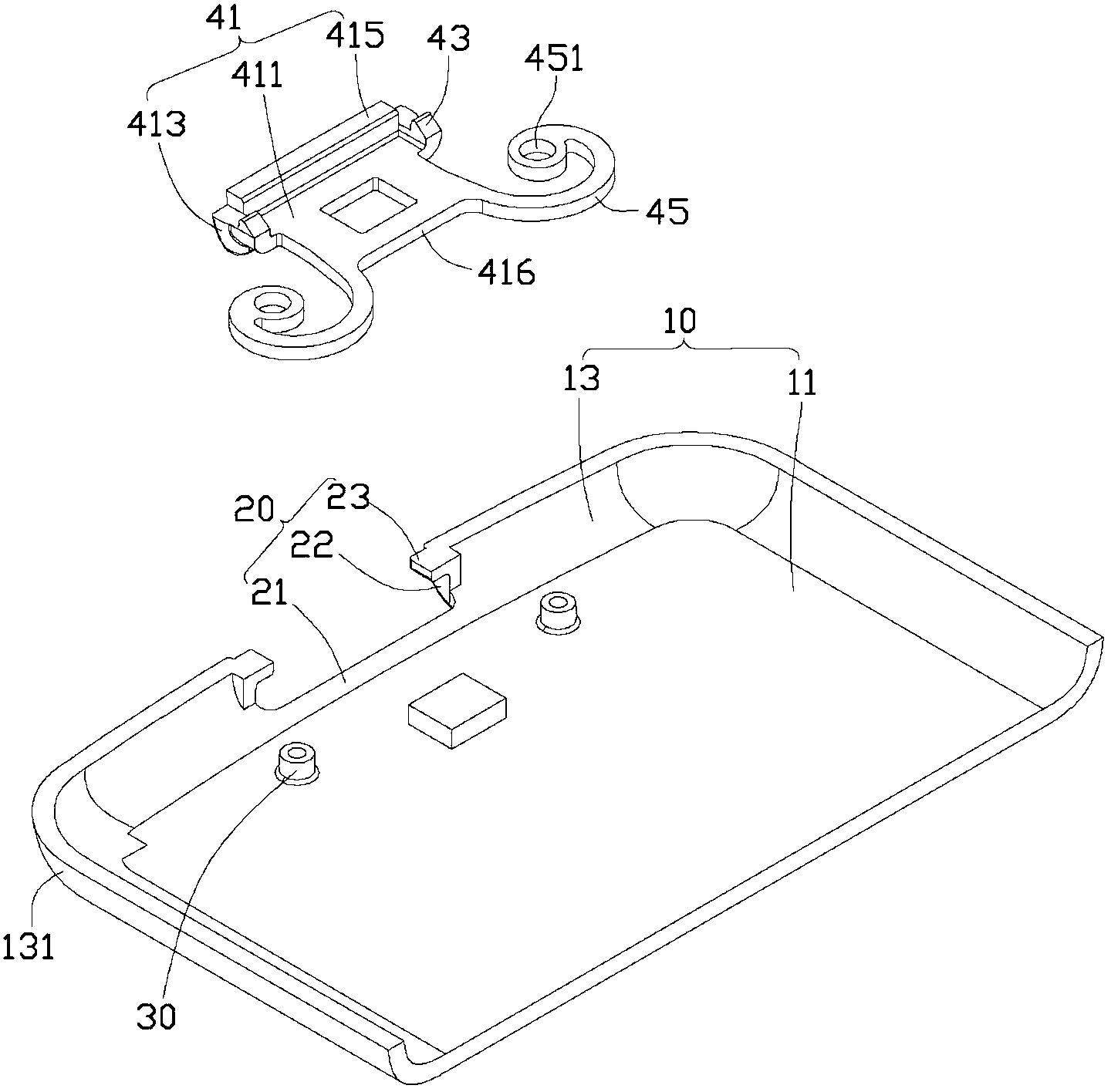 Button structure and portable electric device applying same