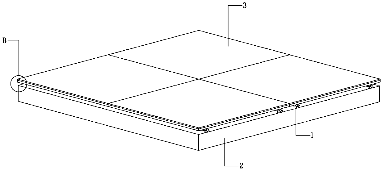 Fabricated overhead ground installation system and method of ceramic tile concrete composite board