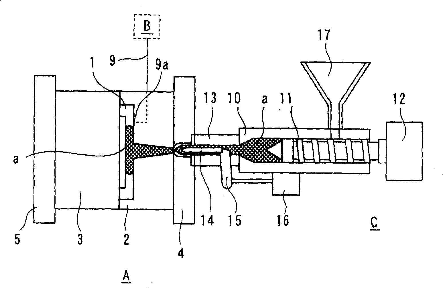 Injection molding method for thermoplastic resin