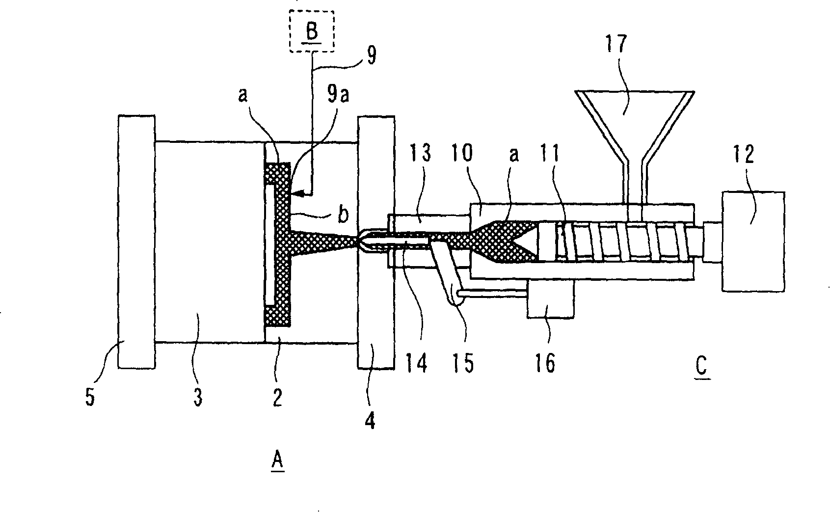 Injection molding method for thermoplastic resin