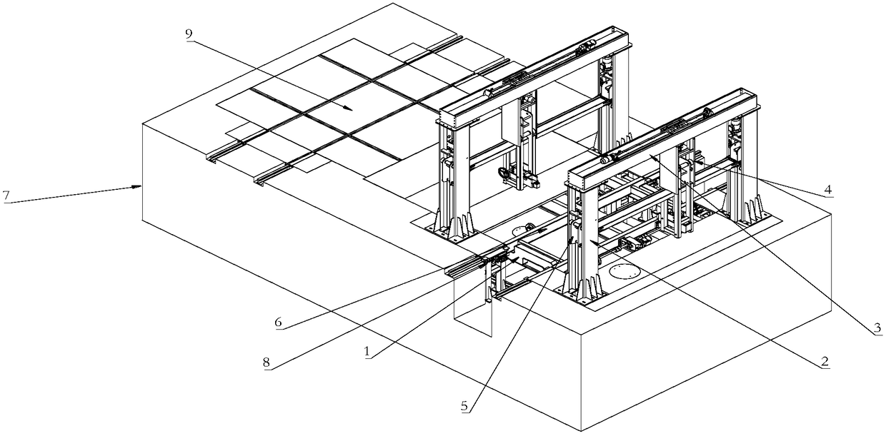 Bogie replacing device